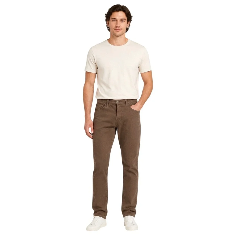 AG Adriano Goldschmied The Everett Slim Straight Leg Jeans Brown 34 Mens